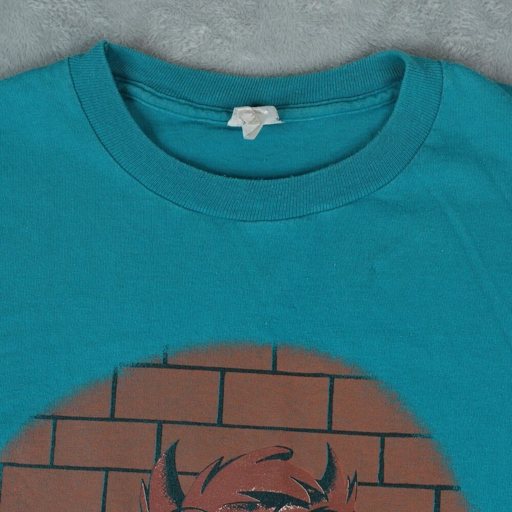 Vtg 90s 1995 TAZ T-Shirt L? Looney Tunes Basketball Space‎ Jam Single Stitch - Picture 6 of 12